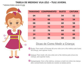 Vestido Infantil Vermelho e Off Com Renda e Aplique Flores (4271VERMELHO3)