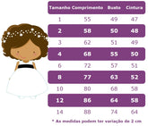 Vestido Infantil Pink C/ Laço e Renda Cinto de Pérolas (1053PC)