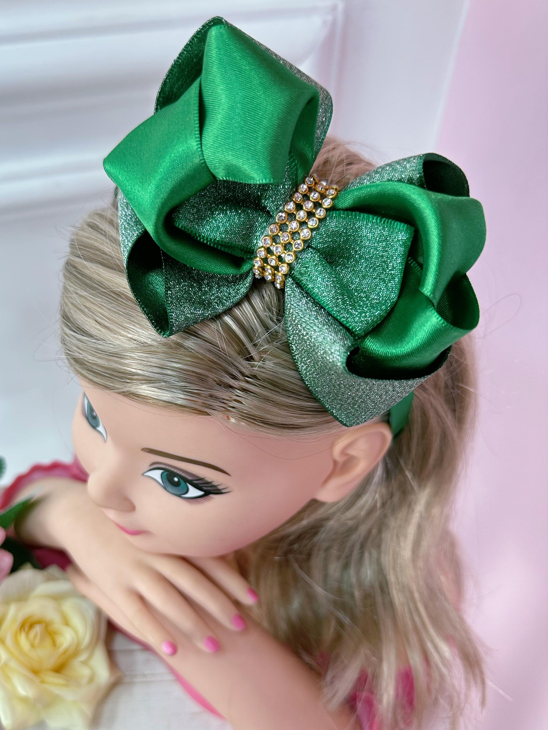 Tiara Infantil Cores de Natal Festas Com Strass e Glitter (TIARANAT)