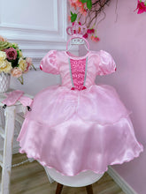 Kit Princesa Fantasia Infantil Aurora Com Luva e Tiara Festa (4009RC)