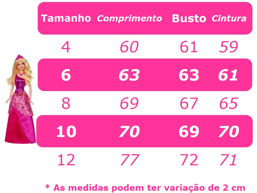 Vestido Infantil Barbie Pink Busto Paetê e Broche de Lacinho (3355PD)