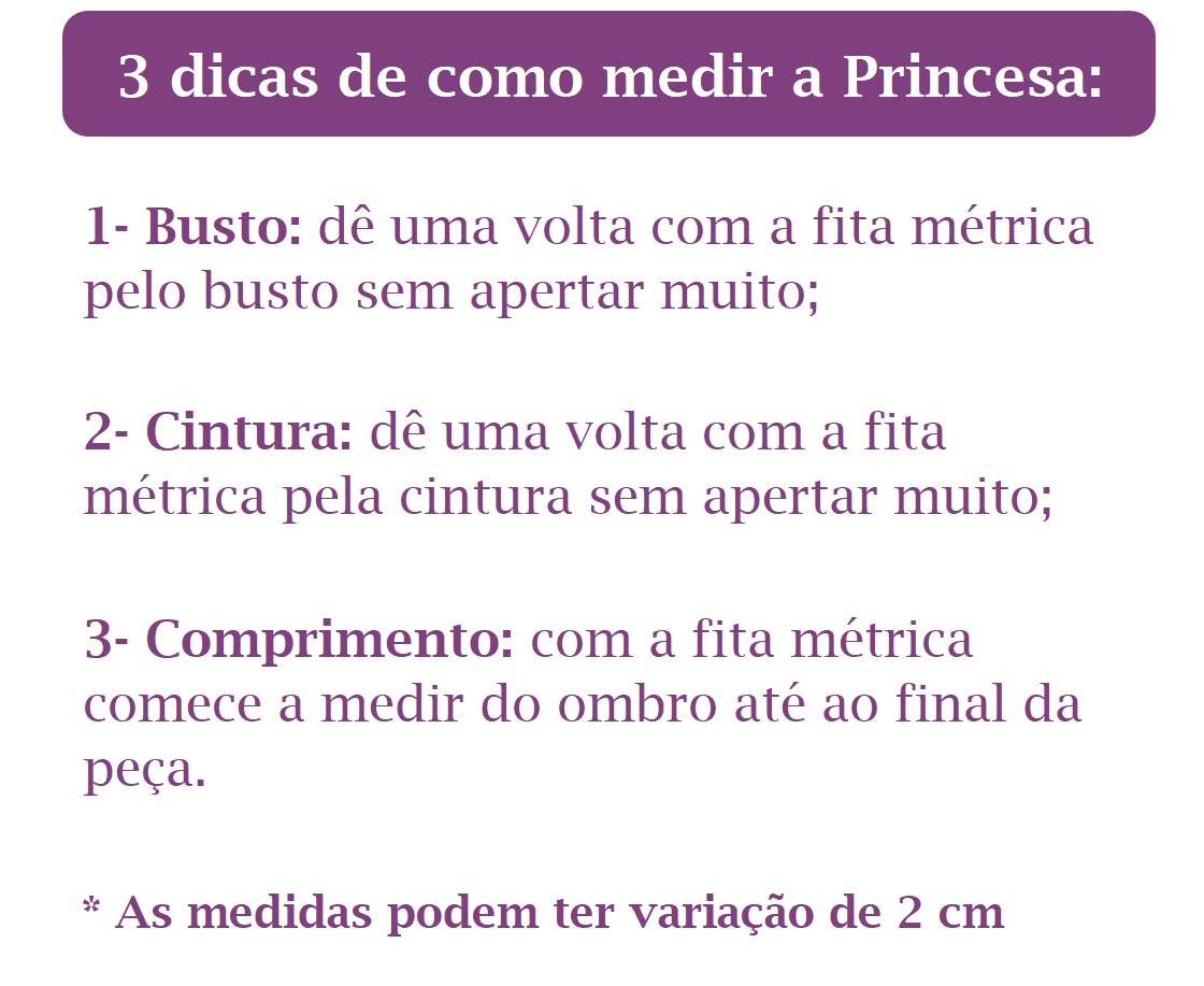 Fantasia Infantil Princesa Rapunzel Lilás Luxo Glitter (4010LR)