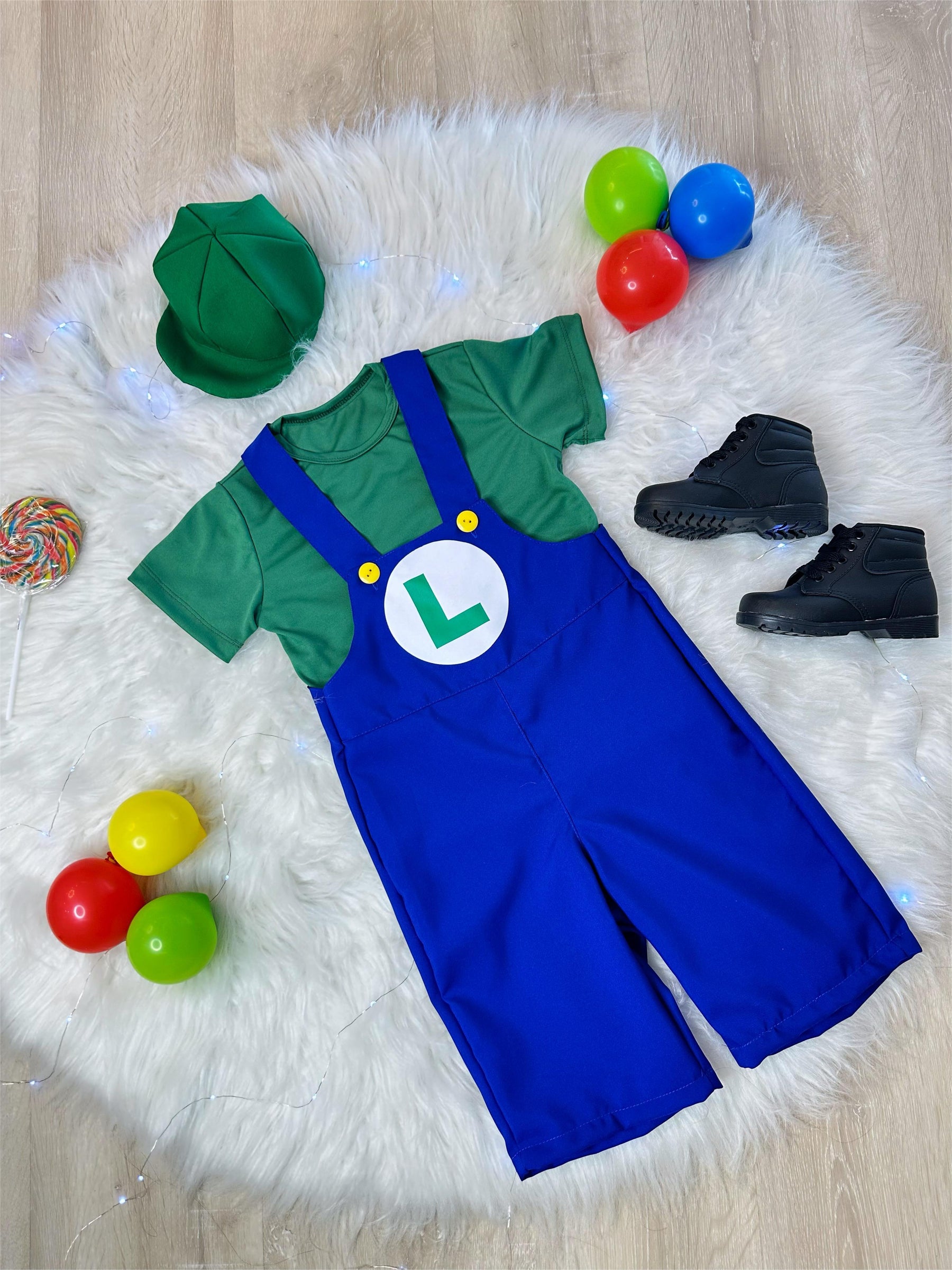 Conjunto Fantasia Infantil Luigi Festas (4033VD)