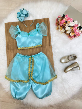 Fantasia Infantil Princesa Jasmine Luxo (3051VT)