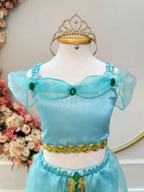 Fantasia Infantil Princesa Jasmine Luxo (3051VT)