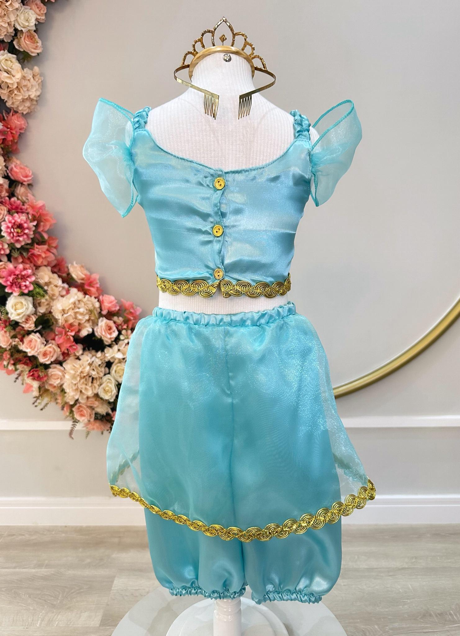 Fantasia Infantil Princesa Jasmine Luxo (3051VT)