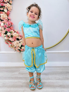 Fantasia Infantil Princesa Jasmine Luxo (3051VT)