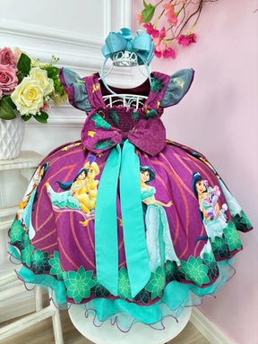 Vestido Infantil Princesa Jasmine e Aladim Festas (2216MS)